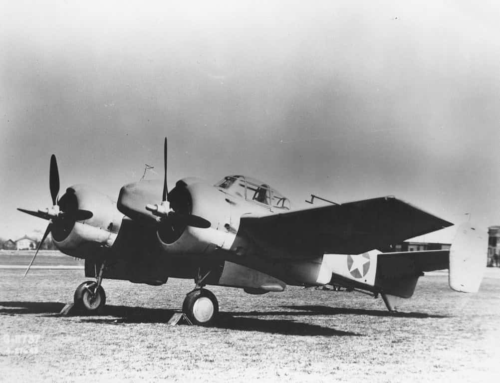 Опытный самолет XF5F-1 с удлиненными мотогондолами и другими доработками «второго этапа»